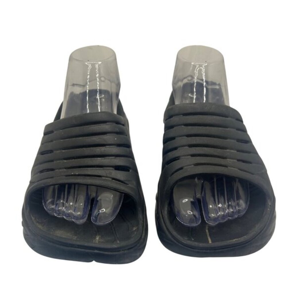 Hoka‎ One One Ora Recovery Slide Sandals Black Mens 11 Rubber Slip-On Comfort